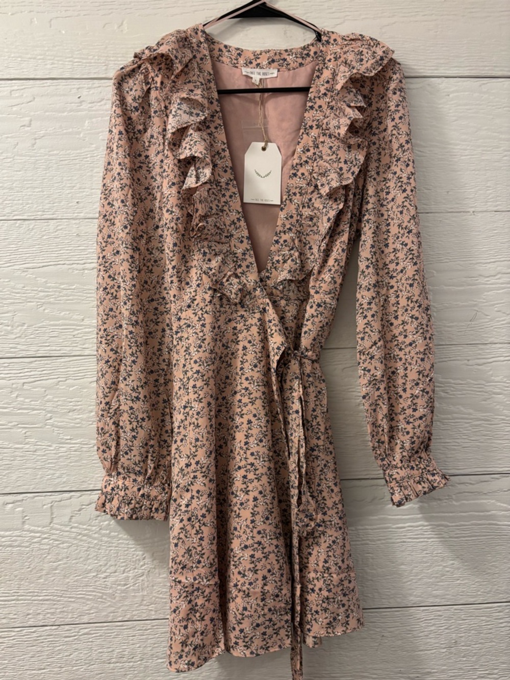 NEW FREE THE ROSES WRAP DRESS